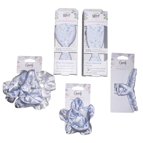 NWT Wet Brush x LoveShackFancy Hair Brush & Goody x LoveShackFancy Accessory Set - Picture 1 of 2